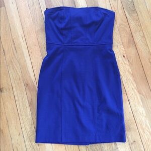 Forever 21 Blue Strapless Dress Sz M